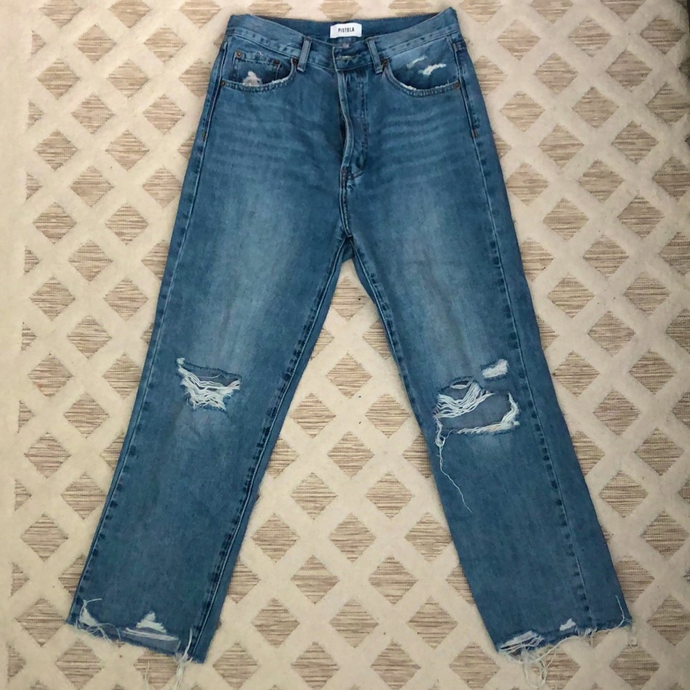 Pistola High Rise Straight Leg Jeans